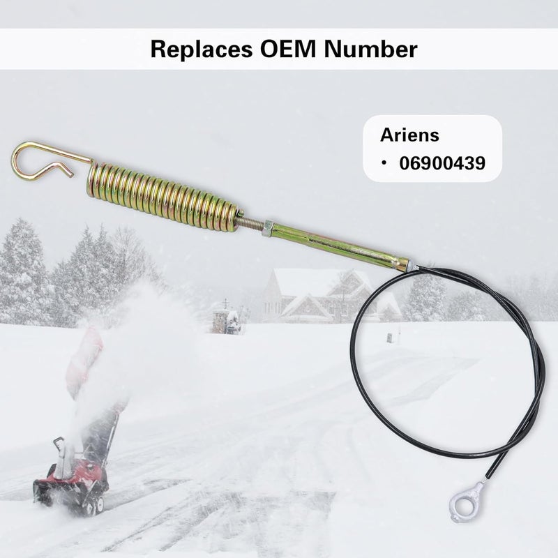 Dofank 06900439 Auger Control Cable for Ariens Deluxe 24, 28, 30, 36 Pro Platinum Power Brush Snow Blowers Auger Cable - Image 4